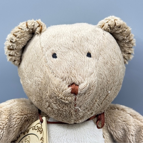 Vintage 2007 Tolo Toys Cuddly Bear Plush Rattle New w/ Tags Beige Collectible - Picture 2 of 11